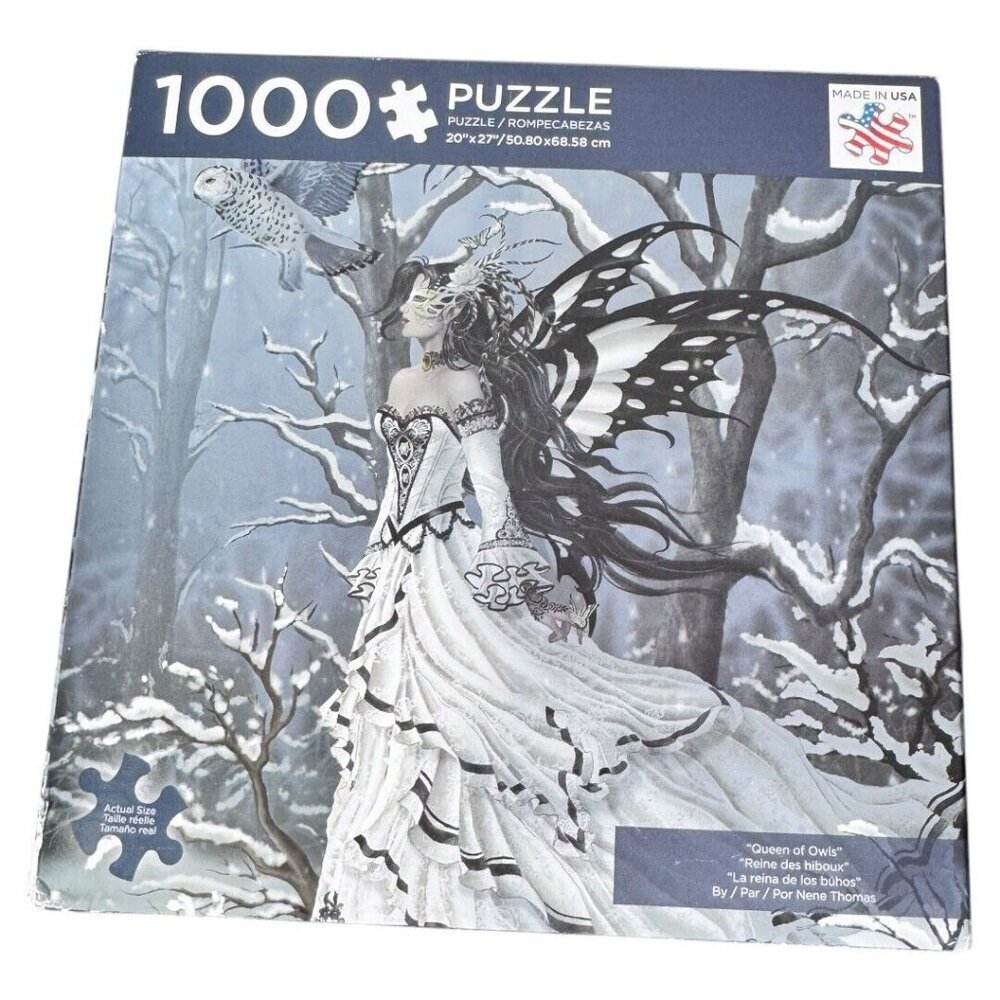 Andrews + Blaine Ltd Queen of Owls - 1,000 Pc Puzzle, Jigsaw Puzzles new sealed